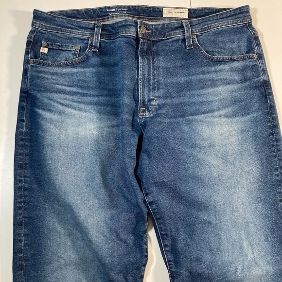 Adriano Goldschmied AG Jeans 38x33 Everett Slim Straight Blue Denim Faded - Picture 1 of 10